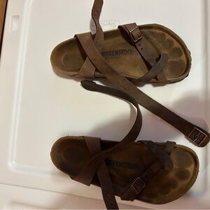 Birkenstock Brown Leather Sandals